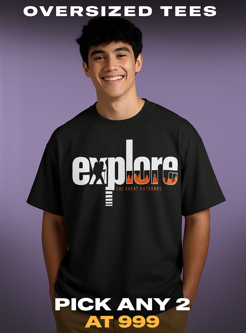 PICK ANY TWO OVERSIZED TEES AT 999